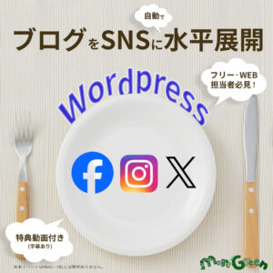 WordPressブログをたった10分でSNSに自動で水平展開する動画講座